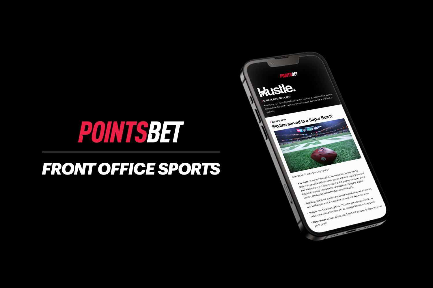 Front Office Sports Et PointsBet Annoncent La Publication D'Une.