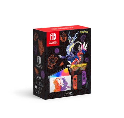 On Nov. 4, the Nintendo Switch – OLED Model: Pokémon Scarlet & Violet Edition system will be available at select stores. Nintendo Switch – OLED Model features a vibrant 7-inch OLED screen, a wide adjustable stand, a dock with a wired LAN port (LAN cable sold separately), 64 GB of internal storage, a portion of which is reserved for use by the system, and enhanced audio in handheld and tabletop mode. (Photo: Business Wire)