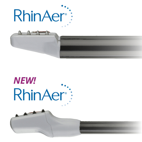 New RhinAer stylus offers physicians improved visualization, easier access and tissue apposition, especially in treating patients with narrow nasal airways. RhinAer uses temperature-controlled radiofrequency energy to provide long-term relief from chronic rhinitis. (Photo: Business Wire)