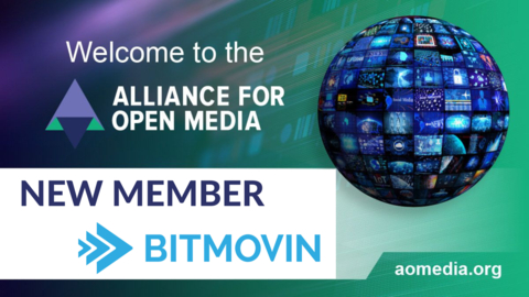 Bitmovin Joins the Alliance for Open Media (Graphic: Business Wire)