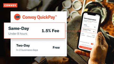 Convoy Announces Enhancements to Industry-Leading QuickPay Service (Graphic: Business Wire)