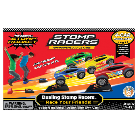 Stomp Rocket Dueling Stomp Racers 4 Pack (Photo: Business Wire)
