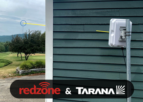 A live demo of Tarana G1 at Redzone's Litchfield network launch event showed a 614 Mbps download speed and 125 Mbps upload speed on a NLoS (non-line-of-sight) link at a distance of ~2 miles from the tower. (Photo: Business Wire)
