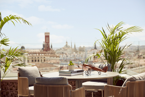 Outdoor space in Terrace Suite at Thompson Madrid (Photo: Business Wire)
