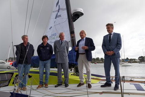original Class40 IBSA: official launch. From left to right: Sidney Gavignet, Alberto Bona, Arturo Licenziati, Giorgio Pisani, Fabrice Jover (Photo: © IBSA | Beppe Raso)