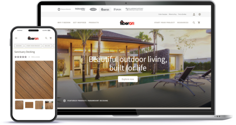 Fiberon's new website will provide greater accessibility to product information, digital tools and inspiration for homeowners and pros alike. (Photo: Business Wire)