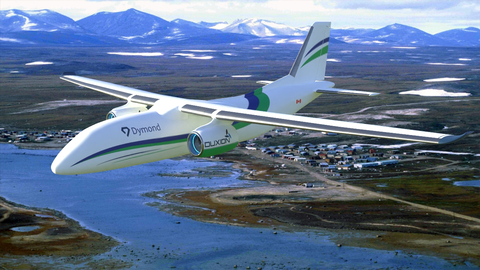 Duxion’s eJet motors™ provide zero emission propulsion on Dymond’s unmanned cargo aircraft (Photo: Business Wire)