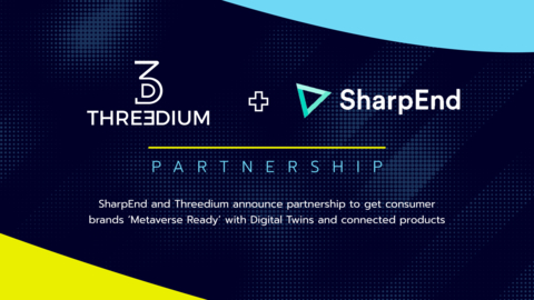Threedium's partnership with SharpEnd represents the future of 3D metacommerce and the Internet of Things coming together to blend the digital and the physical. (Graphic: Business Wire)