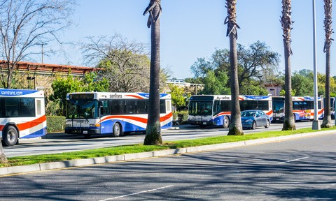 California's aggressive push to reduce emissions from transportation makes these low-floor city buses ideal candidates for Lightning eMotors' Repower program (Photo: Adobe Stock)