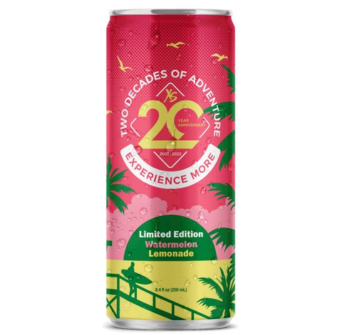 In honor of the energy drink’s 20th birthday, XS introduced limited edition products, including: XS™ Energy Drink – Watermelon Lemonade. (Photo: Business Wire)
