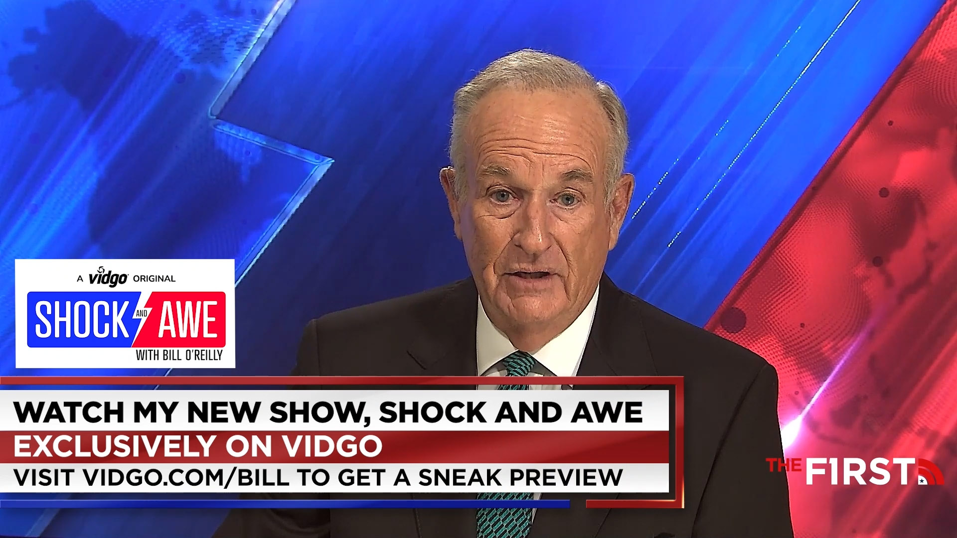 Bill O'Reilly announces his new TV series, Shock and Awe, exclusively on Vidgo.