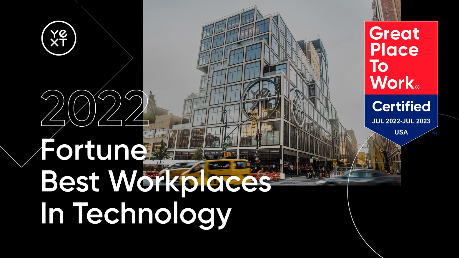 Yext Named One of the 2022 Best Workplaces in Technology™ by Great