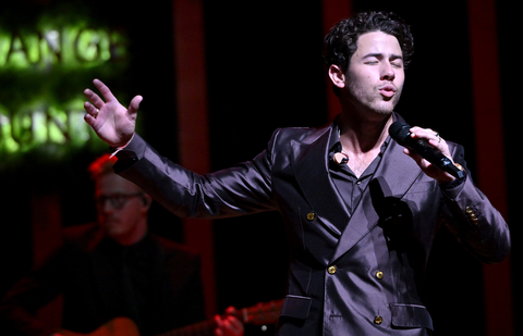 IRVINE, CALIFORNIA – SEPTEMBER 10: Grammy-nominated recording artist Nick Jonas performs at City of Hope Orange County’s inaugural “Hope Gala” at Segerstrom Center for the Arts in Costa Mesa, California, on Saturday, Sept. 10. The event honored visionary philanthropist and longtime City of Hope supporter Julia A. Argyros, who surprised guests by announcing a $25 million gift from the Argyros family to City of Hope Orange County to help end cancer. (Photo by Lester Cohen/Getty Images for City of Hope Orange County)