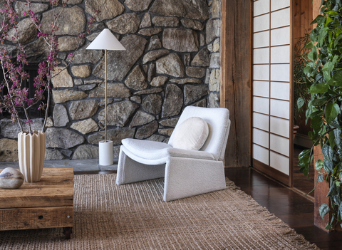 original Mara Hoffman for West Elm Chair and Lamp (Photo: Williams Sonoma)