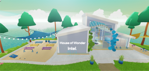 Intel® House of Wonder at iHeartLand on Roblox. (Photo: iHeartMedia)