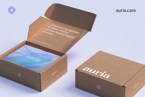 Auria™, the future of breast health assessment now available for at-home use. (Photo: Business Wire)
