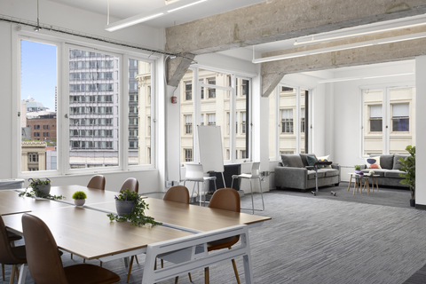 A Union Square, San Francisco office provided by Codi, which pairs flexible leasing with ongoing office management; changing the way companies lease and run offices in the hybrid work era. (Photo: Business Wire)