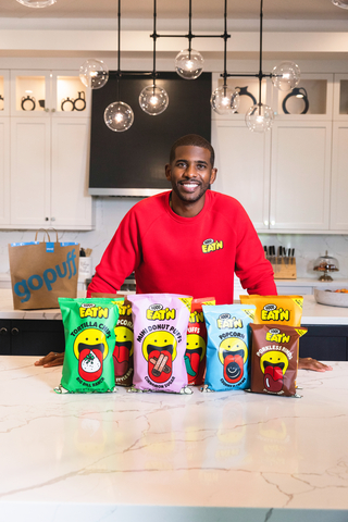 Passionate about the benefits of a plant-based lifestyle, Chris Paul and instant commerce pioneer Gopuff are transforming the “snack aisle” with Good Eat’n – a winning proposition that delivers flavor-forward products that are surprisingly plant-based and made for everyone. (Photo: Business Wire)