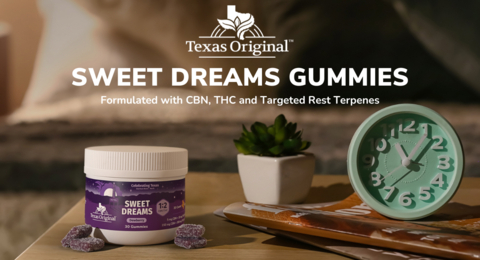 Texas Original announced its first medical cannabis product specifically designed to help qualifying patients who suffer from insomnia, night terrors or restlessness as a result of various medical conditions. The Sweet Dreams sleep gummy will be available to the company’s state-leading patient network in October. (Photo: Business Wire)