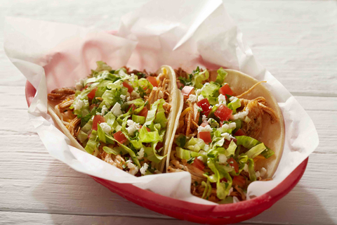Shredded Chicken Tacos from Fuzzy's Taco Shop. On National Taco Day – Tuesday, October 4 – Fuzzy’s Taco Shop will offer select $1.50 tacos all day. (Photo: Business Wire)