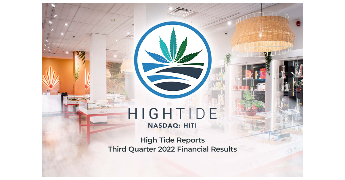 CORRECTING and REPLACING High Tide Reports Third Quarter 2022 Financial Results Featuring a 98% Increase in Revenue and Tenth Straight Quarter of Positive Adjusted EBITDA