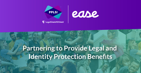 New partnership with PPLSI, parent company of LegalShield and IDShield, and Ease will enhance employee financial wellness offerings for Ease’s network of employers and brokers. (Photo: Business Wire)