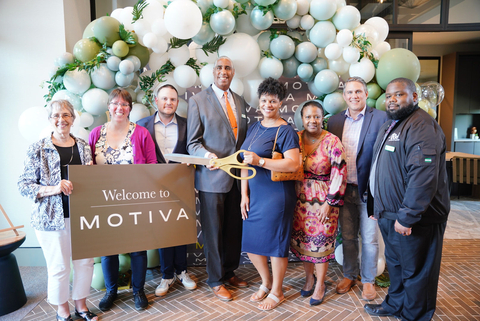 Council members of The City of Greenbelt, Willton Investment Management, and Eagle Bank joined The NRP Group and Greenbelt Mayor, Emmett V. Jordan at an open house celebration of Motiva, a 354-unit, luxury community. (Photo: Business Wire)