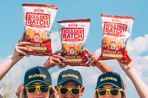 Try the NEW Boulder Canyon Boulder Batch Yellowbird Habanero kettle-style potato chips! Act quickly, they're only available for a limited-time-only! (Photo: Business Wire)