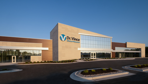 The new custom-built, green-designed Dr. Vince Clinical Research headquarters is now open in Overland Park, Kansas. (Photo: Business Wire)