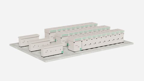 EKS Power Conversion System (PCS) and Power Plant Controller (PPC) support Powin's Centipede modular stack system to deliver an energy storage platform that can interface with multiple generation assets, support microgrids and comply with the most challenging grid codes. The EKS technology can optimize the energy production from solar and wind and store the energy in Powin's battery systems. (Photo: Business Wire)