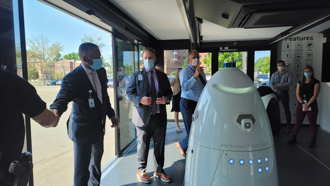 Knightscope Robot Roadshow Arrives in Sterling, Virginia (Photo: Business Wire)