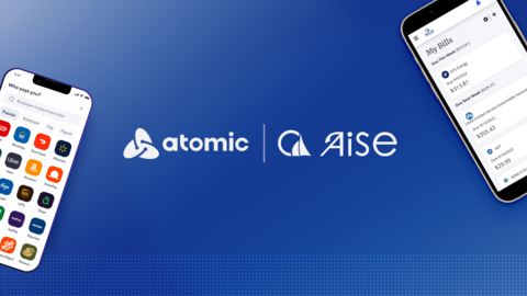 Atomic and Aise partner to provide deeper financial insights and advantages to employees through employer-offered financial wellness benefits (Graphic: Business Wire)