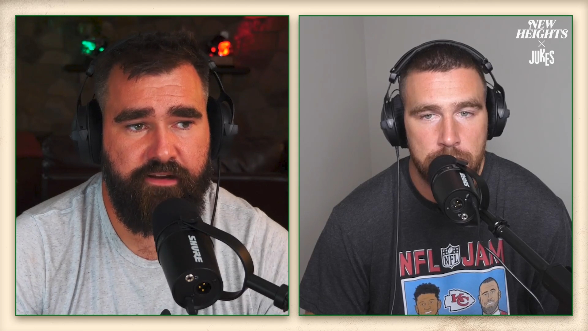 In this clip from the JUKES original "New Heights with Jason & Travis Kelce," Jason Kelce talks about looking forward to playing against former Eagles QB Carson Wentz in Week 3 despite a “bad ending” in Philly, saying “I texted him today … he was a great friend, great teammate while in Philadelphia.” Episode 3 of "New Heights with Jason & Travis Kelce" is out now. Watch it on YouTube and listen to it on Apple, Spotify, and other major podcast platforms.
