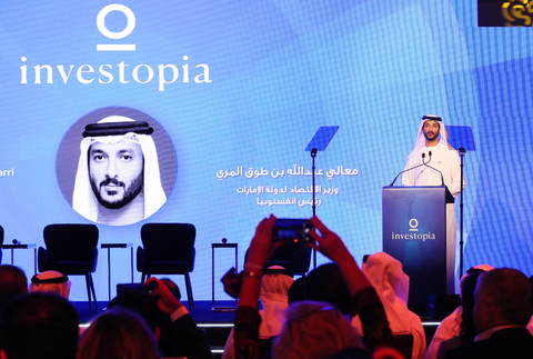 original H.E. Abdulla Bin Touq Al Marri, UAE Minister of Economy during Investopia 2023 Launch Event (Photo: AETOSWire)