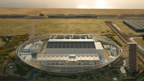 Illustration of the proposed Holland Hydrogen I site (Source: Shell)