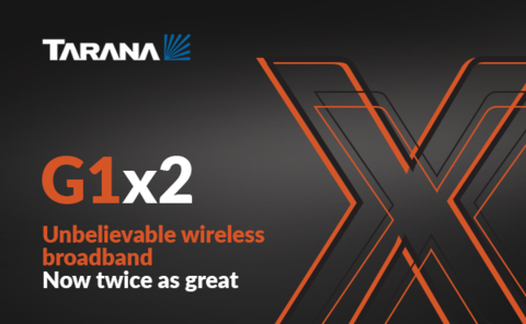 Tarana G1x2: Unbelievable wireless broadband, now twice as great. (Graphic: Business Wire)