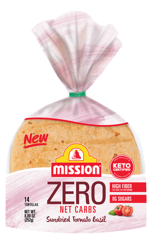 Mission Foods Zero Net Carbs Sundried Tomato Basil Tortillas (Photo: Business Wire)