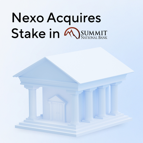 Nexo has acquired a stake in Summit National Bank, which is reinventing itself as a modern digital FinTech. (Graphic: Business Wire)