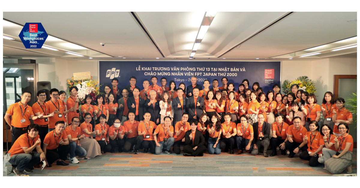 FPTソフトウェアがアジアで「ベストワークプレイス」に選ばれ、日本で2000人目の従業員を迎える