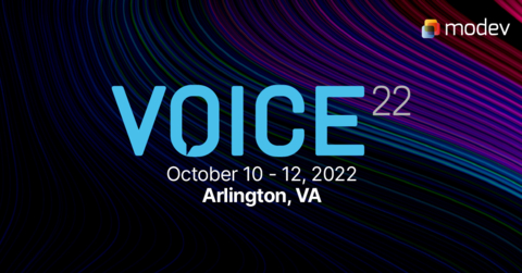 VOICE22 Kicks Off In Arlington, Virginia on October 10-12, 2022 (Graphic: Business Wire)