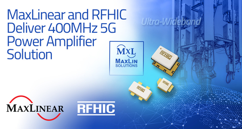 MaxLinear and RFHIC Deliver 400MHz 5G Power Amplifier Solution (Graphic: Business Wire)