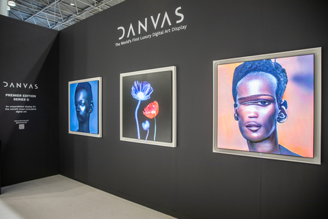 Danvas Series G, as seen at The Armory Show 2022, featuring art from Minne Atairu (left, right) and Luna Ikuta (center). (Photo: Business Wire)