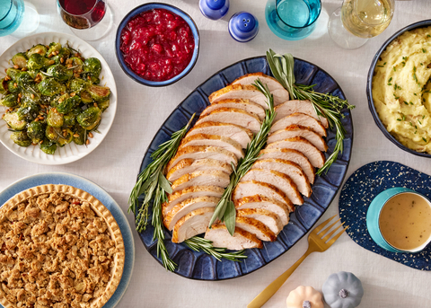 Blue Apron’s Thanksgiving Box is a traditional, yet elevated take on the classic turkey dinner designed to simplify holiday meal planning. (Photo: Business Wire)