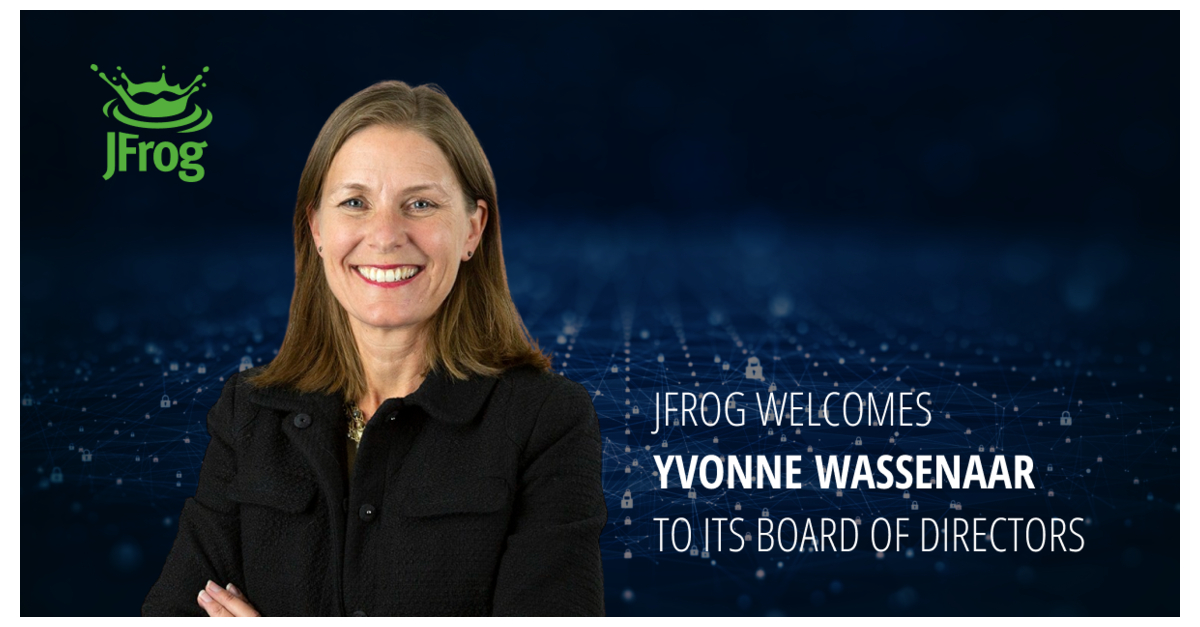 JFrog Appoints Seasoned DevOps, Cloud and Security Leader Yvonne Wassenaar to its Board of Directors