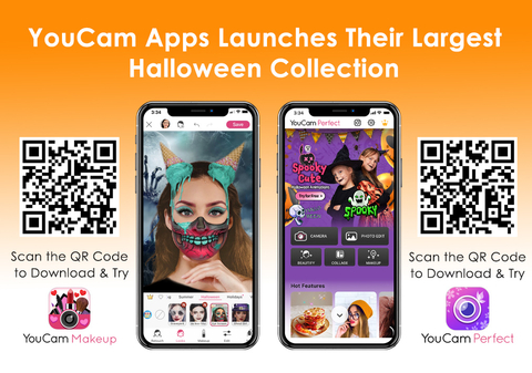 YouCam Apps Launch their Largest Halloween 2022 Collection Featuring Spooky AI & AR Makeup and Photo Editing Effects for Virtual Try-On (Graphic: Business Wire)