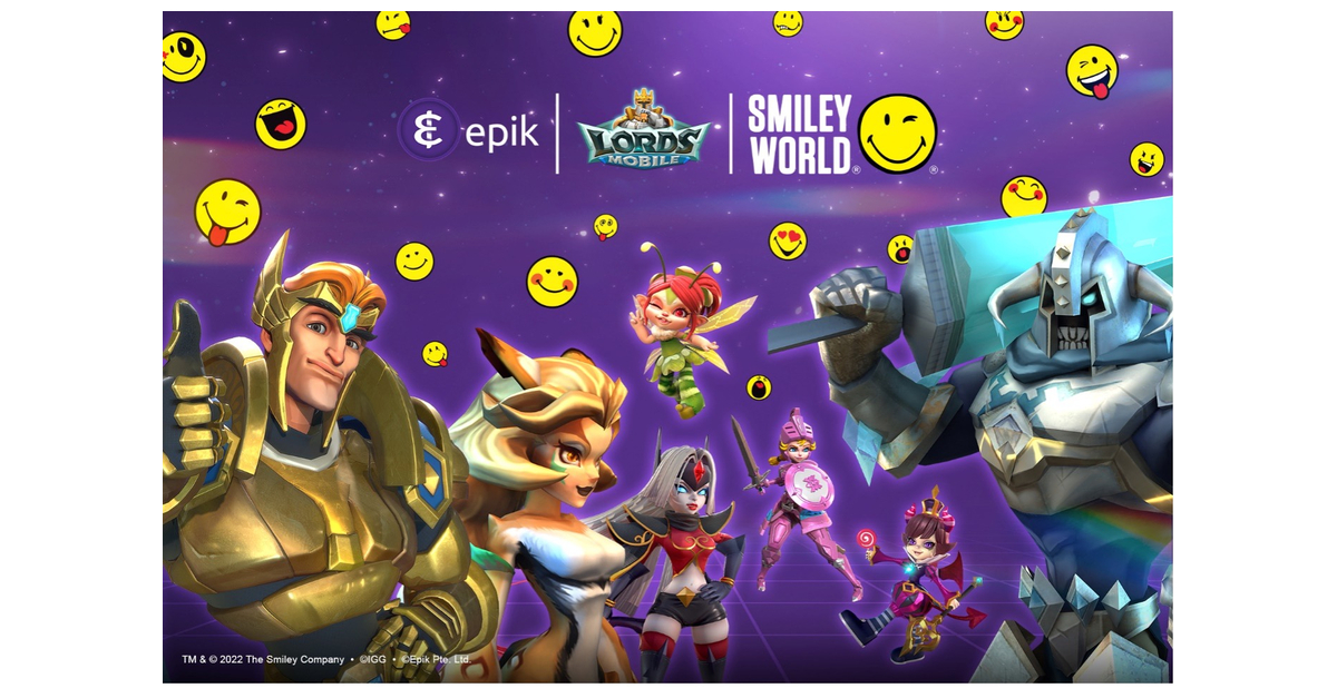 SmileyWorld, Epik, and IGG Games Launch a Kingdom Smiles Collaboration in Lords Mobile, Complete With NFT Collectibles
