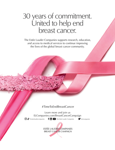 The Estée Lauder Companies Launches 2022 Breast Cancer Campaign (Graphic: Business Wire)