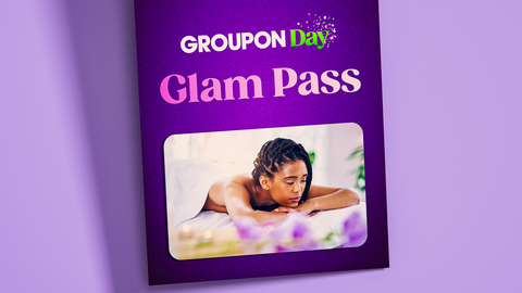 For Groupon Day, Groupon is launching a limited and exclusive series of new experiences at incredible values including glam passes valued at $5,000 for just $250 that can be used on beauty and wellness services and treatments; adventure passes valued at $5,000 for just $250 that can be used on fun things to do including helicopter tours, paint-and-sip classes and salsa-dancing lessons. (Graphic: Groupon)