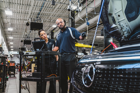 Mercedes-Benz USA Introduces National Technician Training and Development Programs to Help Students Jumpstart Careers in the Automotive Industry (Photo: Mercedes-Benz USA)
