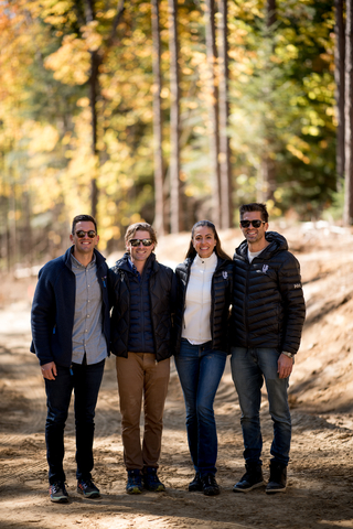 The four partners of Domaine Johannsen, from left to right, Tyler Harden, Louis-Philippe Therrien, Anna-Isabelle Morency-Botello and Chris Harden. (Photo: Business Wire)